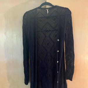 Free People Knit Long Cardigan